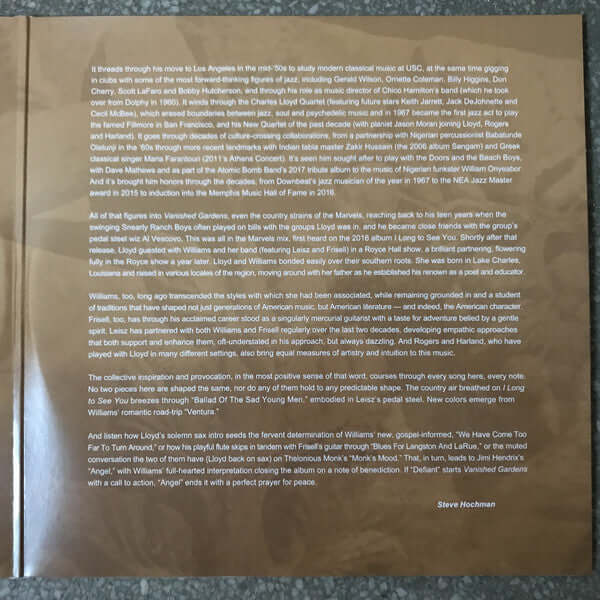 Charles Lloyd & The Marvels + Lucinda Williams : Vanished Gardens (2xLP, Album)