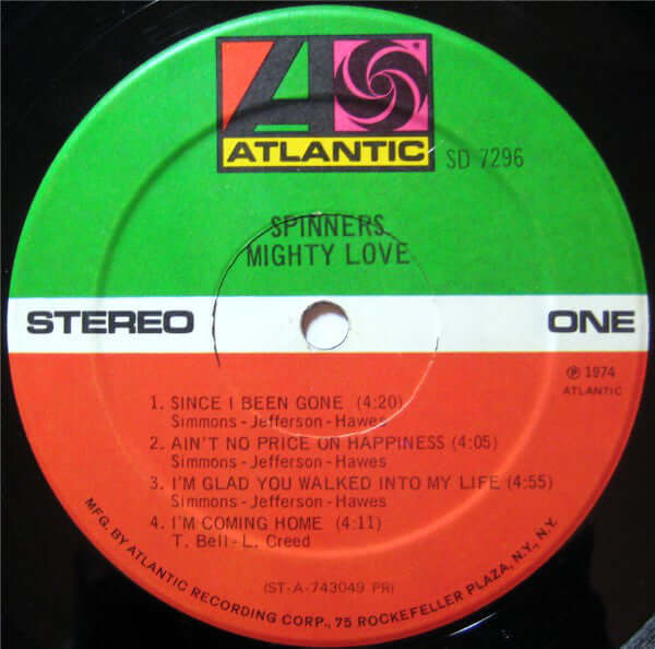Spinners : Mighty Love (LP, Album, PR )