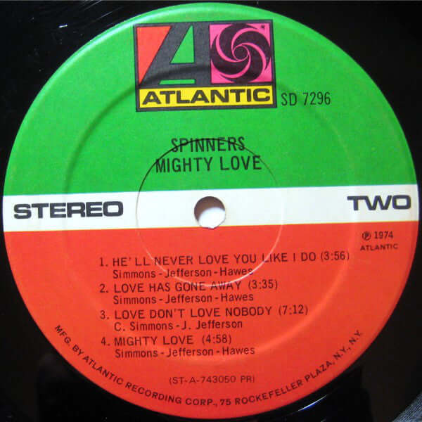 Spinners : Mighty Love (LP, Album, PR )