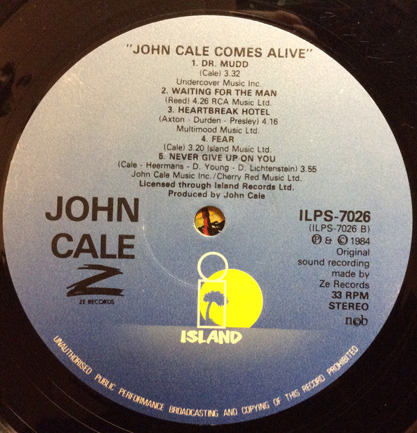 John Cale : John Cale Comes Alive (LP, Album)