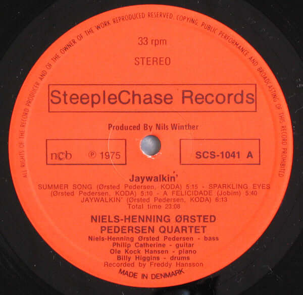 Niels-Henning Ørsted Pedersen : Jaywalkin' (LP, Album)