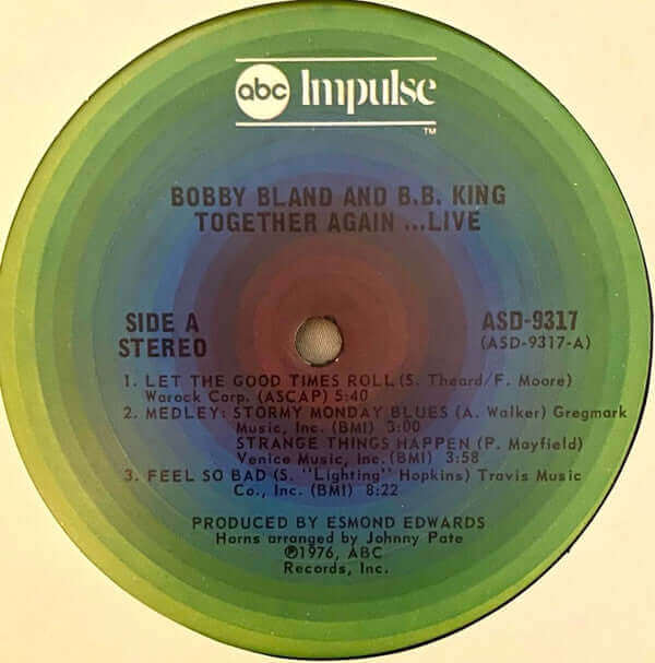 Bobby Bland & B.B. King : Together Again...Live (LP, Album, Pit)