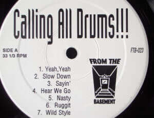 Unknown Artist : Calling All Drums!!! (LP)