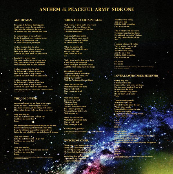 Greta Van Fleet : Anthem Of The Peaceful Army (LP, Album)