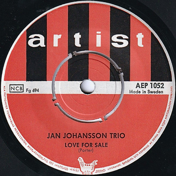 Jan Johansson 3* : Vol. 2 (7", EP, Mono)