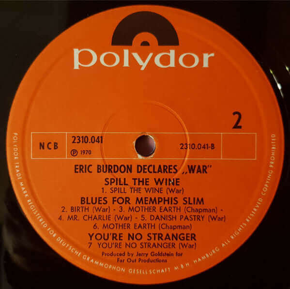 Eric Burdon & War : Eric Burdon Declares "War"  (LP, Album)