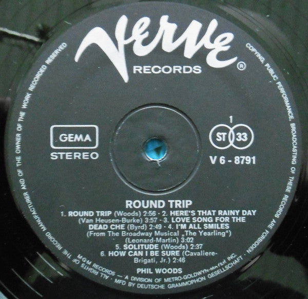 Phil Woods : Round Trip (LP, Album)