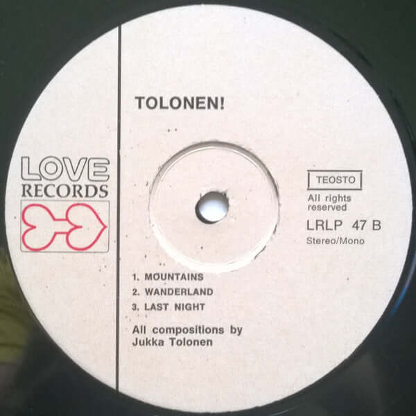 Jukka Tolonen : Tolonen! (LP, Album)