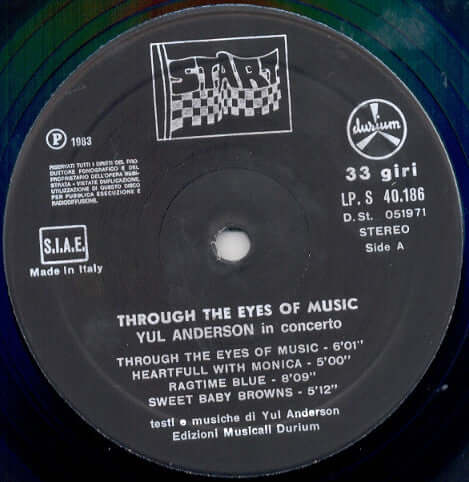 Yul Anderson : Through The Eyes Of Music - In Concerto (LP)