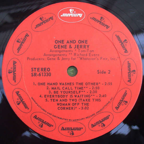 Gene Chandler & Jerry Butler : Gene & Jerry - One & One (LP, Album, Phi)