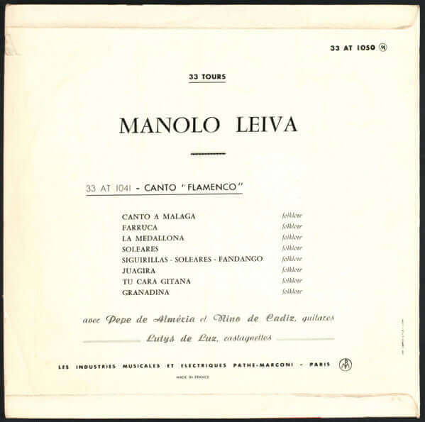 Angelillo De Valladolid : chanteur flamenco (10", Album, Mono)