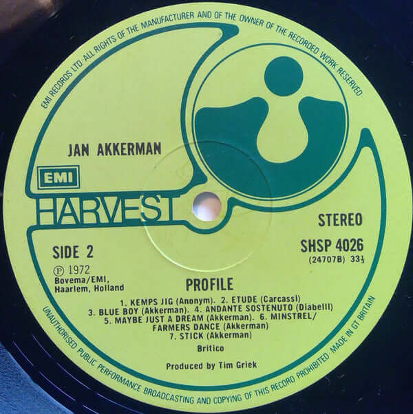 Jan Akkerman : Profile (LP, Album, RE, EMI)