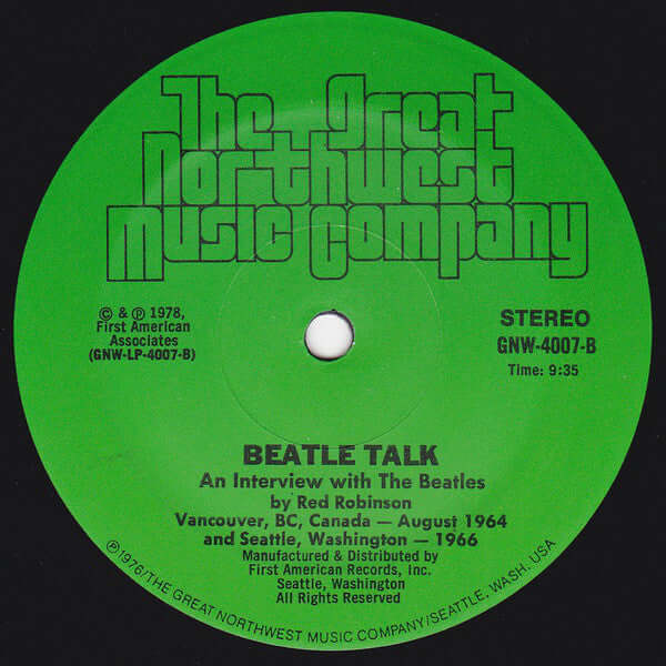 Red Robinson : Beatle Talk... (LP)