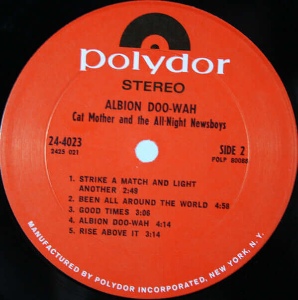 Cat Mother And The All-Night Newsboys : Albion Doo-Wah... (LP, Album, Pit)