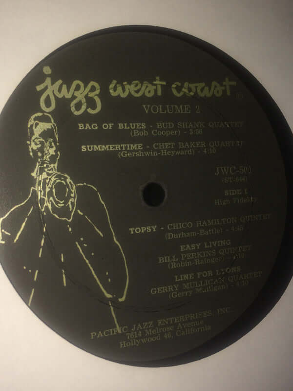 Various : Jazz West Coast, Volume 2 (LP, Comp, Mono)
