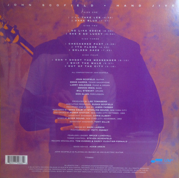 John Scofield : Hand Jive (2xLP, Album, RE, 180)