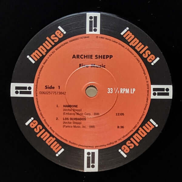 Archie Shepp : Fire Music (LP, Album, RE)
