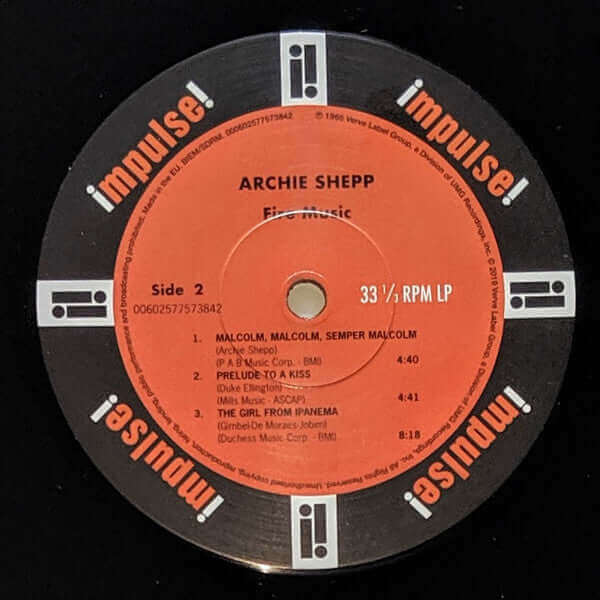 Archie Shepp : Fire Music (LP, Album, RE)