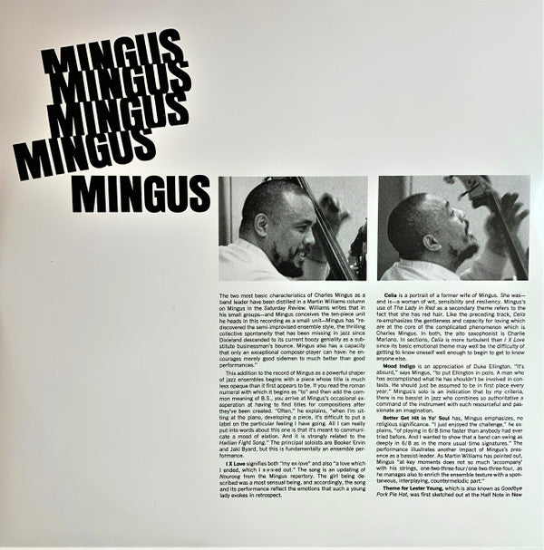 Mingus* : Mingus Mingus Mingus Mingus Mingus (LP, Album, RE)