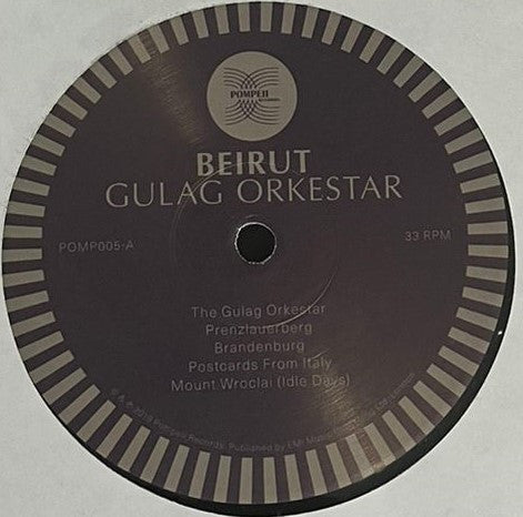 Beirut : Gulag Orkestar (LP, Album, RE)