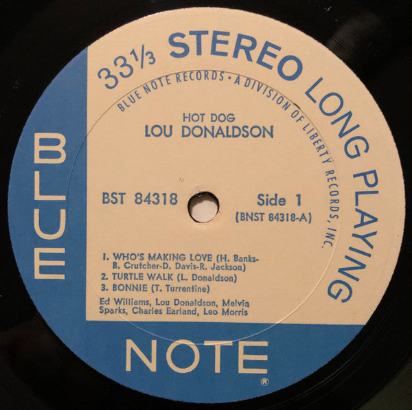 Lou Donaldson : Hot Dog (LP, Album, Gat)