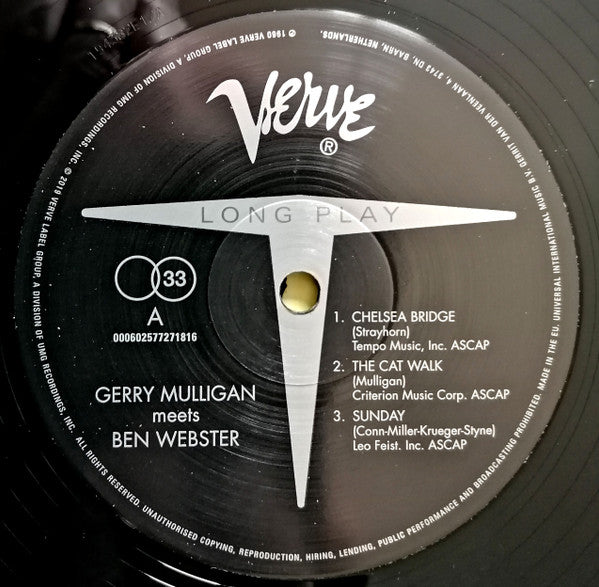 Gerry Mulligan, Ben Webster ~ Gerry Mulligan Meets Ben Webster (Vinyl) - Djungel & Jazz