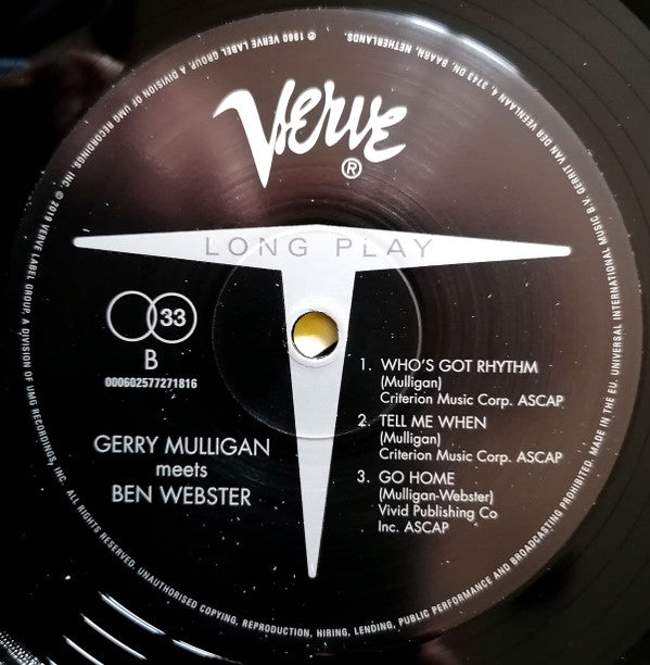 Gerry Mulligan, Ben Webster ~ Gerry Mulligan Meets Ben Webster (Vinyl) - Djungel & Jazz