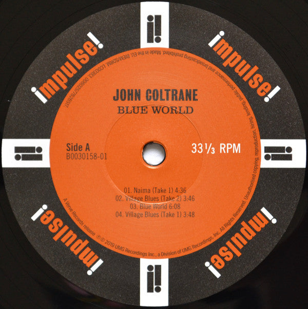 John Coltrane : Blue World (LP, Album, Mono)