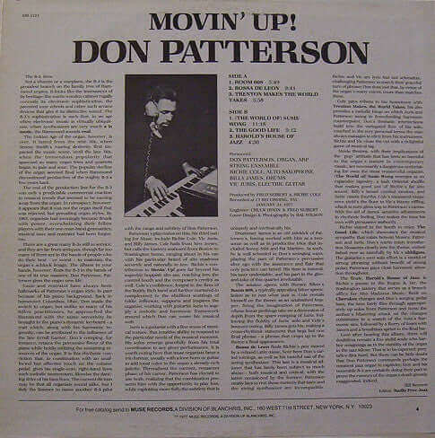 Don Patterson : Movin' Up! (LP, Album)