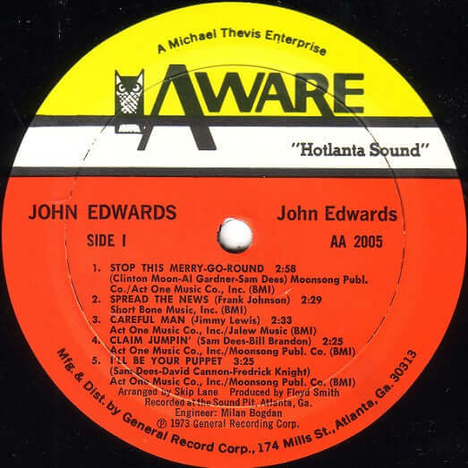 John Edwards (3) : John Edwards (LP, Album)
