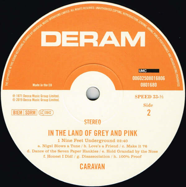 Caravan : In The Land Of Grey And Pink (LP, Album, RE, gat)