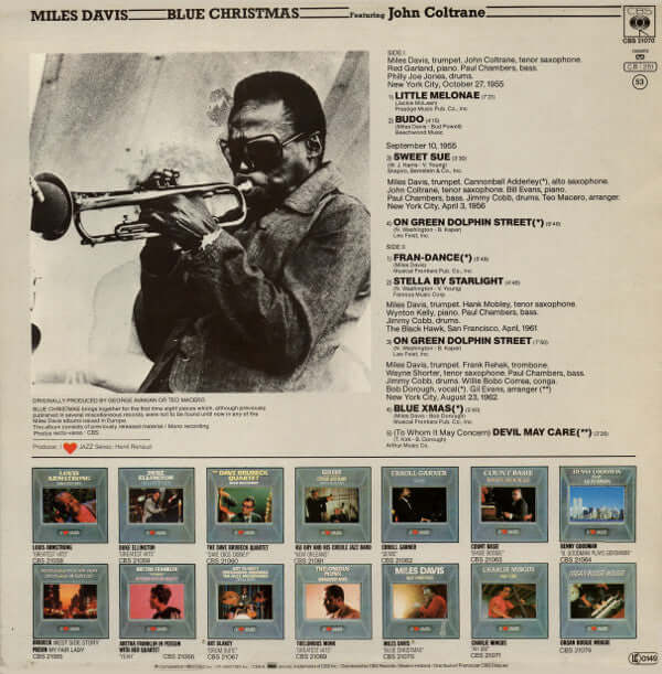 Miles Davis : Blue Christmas (LP, Comp, Mono)