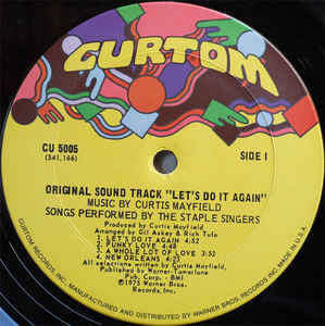 The Staple Singers : Let's Do It Again (Original Soundtrack) (LP, Album, San)