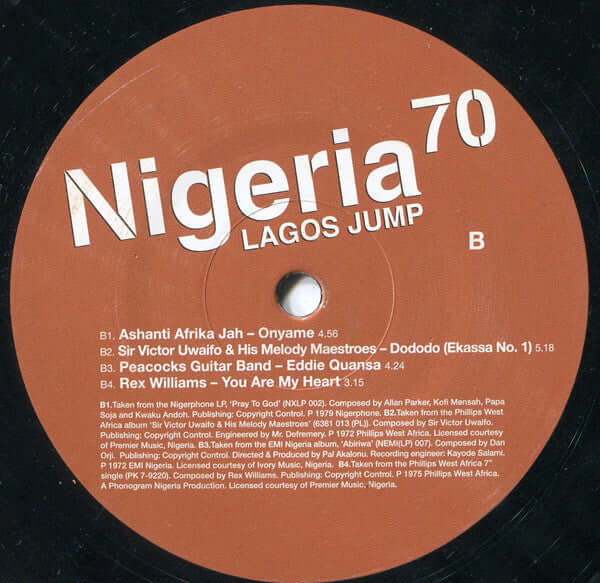 Various : Nigeria 70 (Lagos Jump: Original Heavyweight Afrobeat, Highlife & Afro-Funk) (2xLP, Comp)
