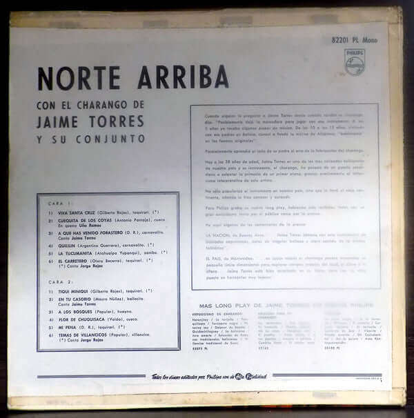 Jaime Torres : Norte Arriba (LP, Album, Mono)