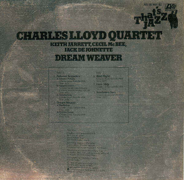 The Charles Lloyd Quartet : Dream Weaver (LP, Album, RE)