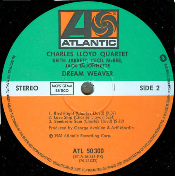 The Charles Lloyd Quartet : Dream Weaver (LP, Album, RE)