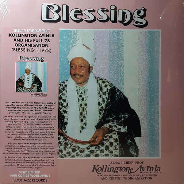 Alhaji (Chief) Prof. Kollington Ayinla And His Fuji '78 Organisation* : Blessing (LP, Album, Ltd, RE)