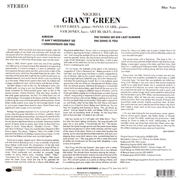 Grant Green ~ Nigeria (Vinyl) - Djungel & Jazz