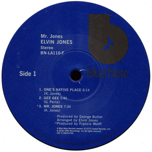 Elvin Jones : Mr. Jones (LP, Album, RE, RM, 180)