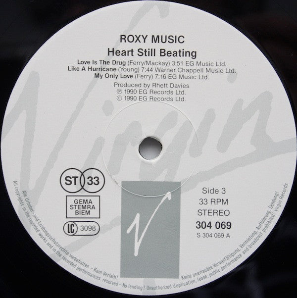 Roxy Music : Heart Still Beating (2xLP, Album, Gat)
