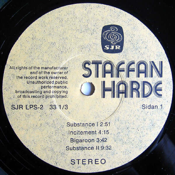 Staffan Harde : Staffan Harde (LP, Album)