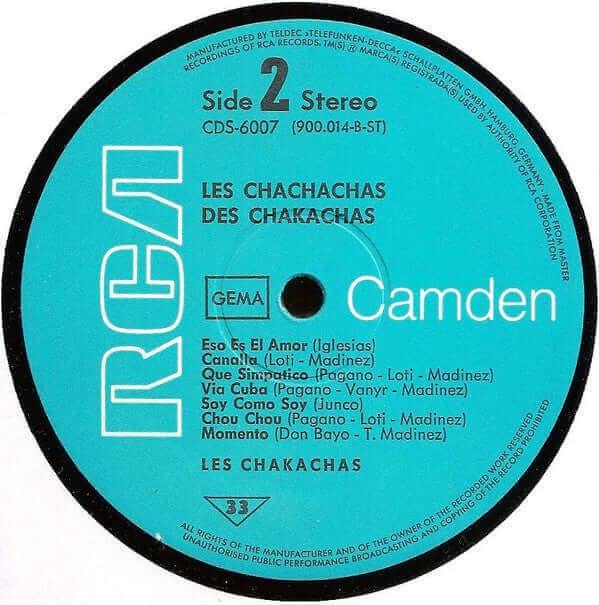 Chakachas : Les Chachachas Des Chakachas (LP, Album)