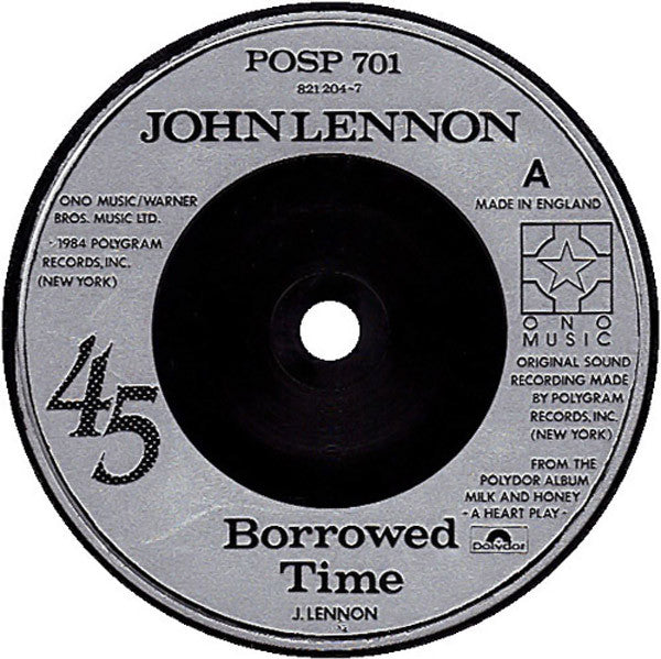 John Lennon : Borrowed Time (7", Single)