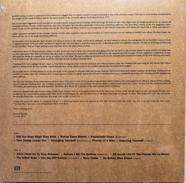 Gil Scott-Heron : Nothing New (LP, Album, RP)