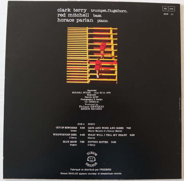 Clark Terry, Red Mitchell, Horace Parlan : Out Of Nowhere (LP, Album)