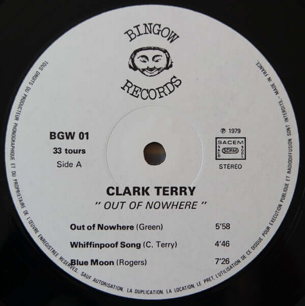 Clark Terry, Red Mitchell, Horace Parlan : Out Of Nowhere (LP, Album)
