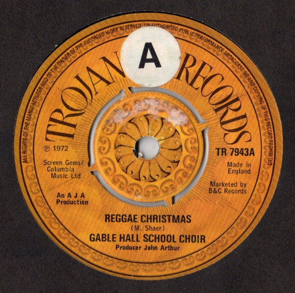 Gable Hall School Choir : Reggae Christmas (7", Single, RE)
