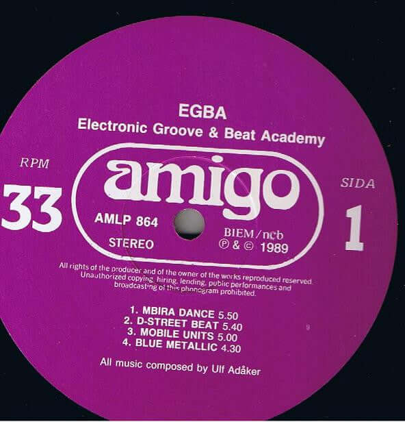 EGBA : Electronic Groove & Beat Academy (LP, Album)
