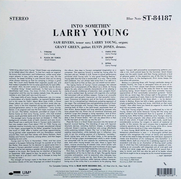 Larry Young ~ Into Somethin' (Vinyl) - Djungel & Jazz